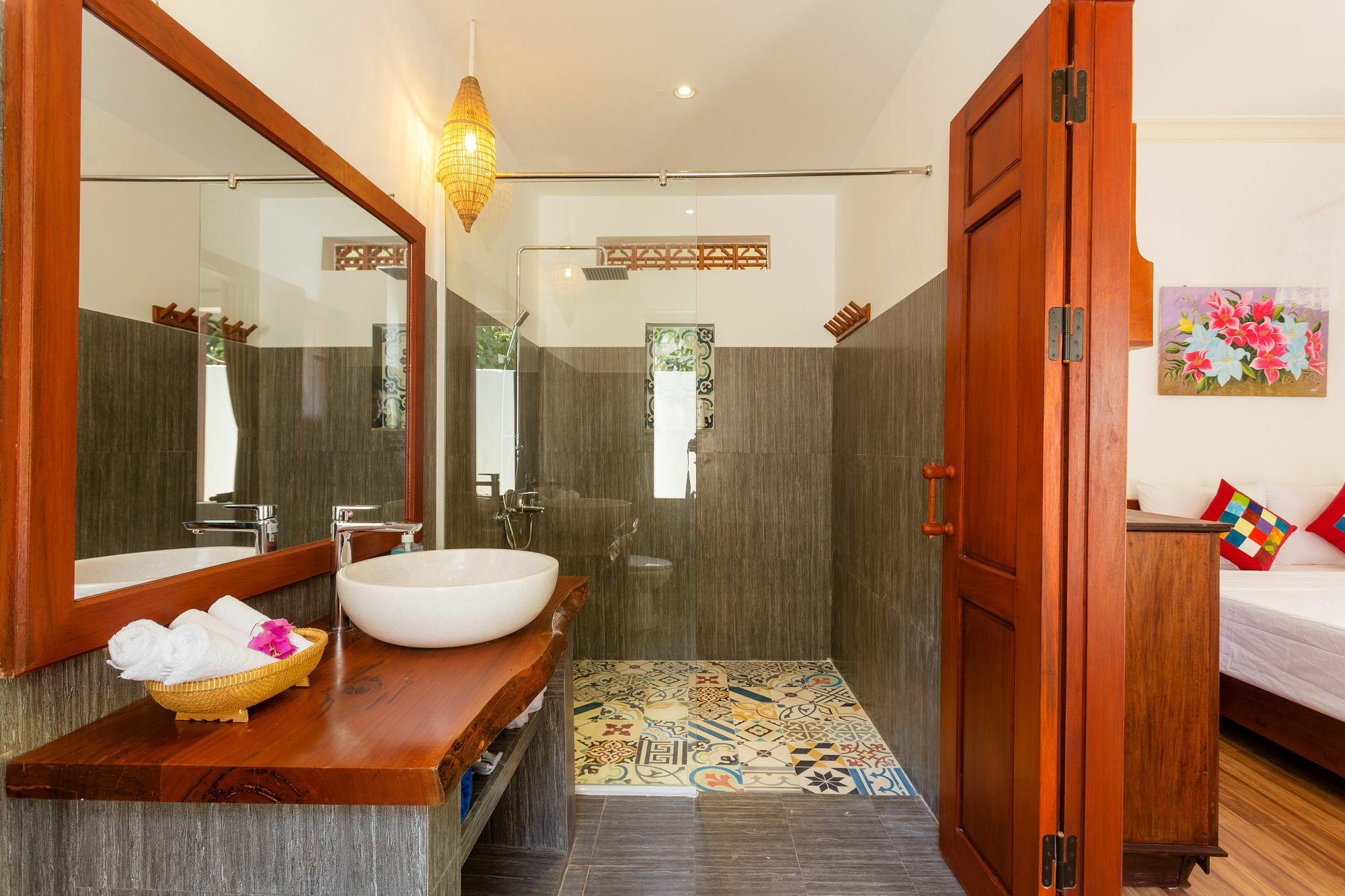 Red Flower Cottages Homestay ฮอยอัน ภายนอก รูปภาพ