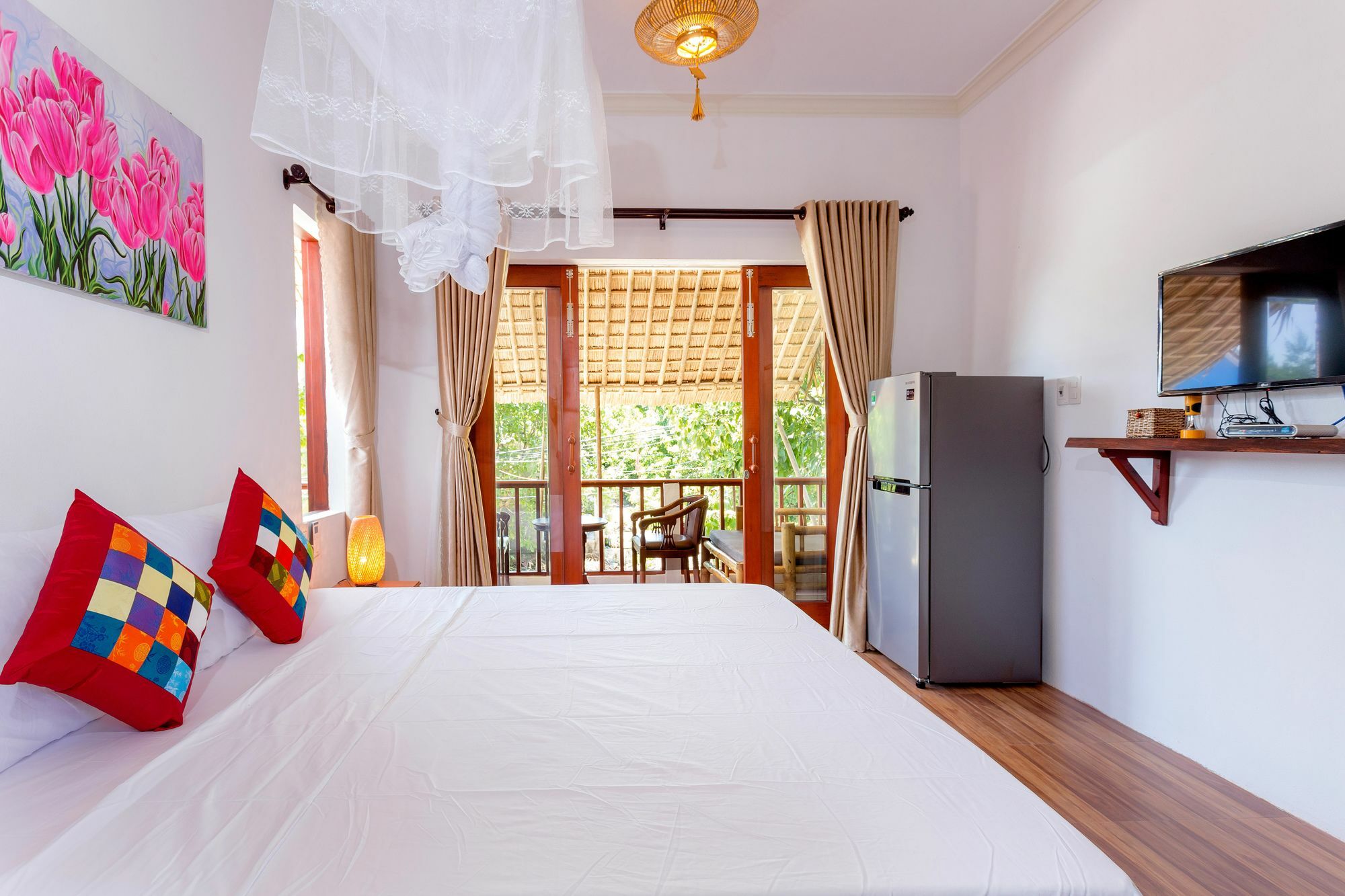 Red Flower Cottages Homestay ฮอยอัน ภายนอก รูปภาพ